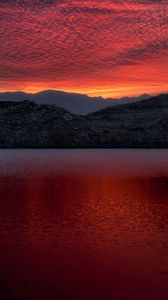 Preview wallpaper mead, usa, lake, mountains, sunset