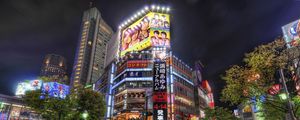 Preview wallpaper mean streets, japan, tokyo, night, hdr