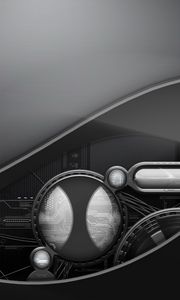 Preview wallpaper mechanism, background, light gray