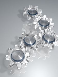 Preview wallpaper mechanism, silver, glass, rotation