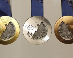 Preview wallpaper medal, medals, gold, silver, bronze, olympic games, sochi 2014, olympic