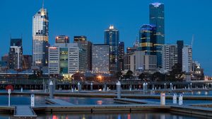 Preview wallpaper melbourne, victoria, panorama, landscape