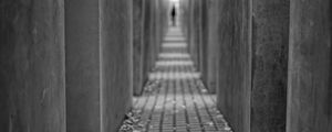 Preview wallpaper memorial, berlin, history, architecture, concrete, bw