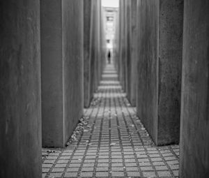 Preview wallpaper memorial, berlin, history, architecture, concrete, bw