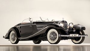 Preview wallpaper mercedes, 1936, 540k, special roadster, classic, car, black