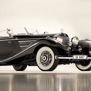 Preview wallpaper mercedes, 1936, 540k, special roadster, classic, car, black