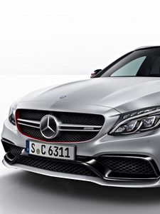 Preview wallpaper mercedes, amg, c63, s, 2014, estate edition, s205, car, side view