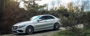 Preview wallpaper mercedes, amg, c 63 s, side view