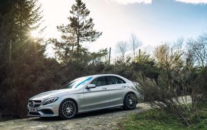 Preview wallpaper mercedes, amg, c 63 s, side view