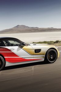 Preview wallpaper mercedes, amg, gt, movement, speed