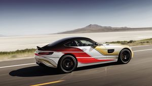 Preview wallpaper mercedes, amg, gt, movement, speed