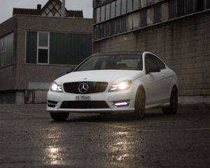 Preview wallpaper mercedes benz c250 amg, mercedes benz, car, front view