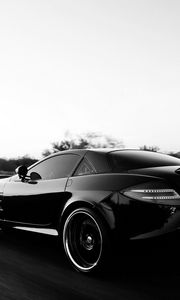 Preview wallpaper mercedes benz, car, black, track, style