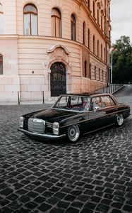 Preview wallpaper mercedes benz, car, retro, black