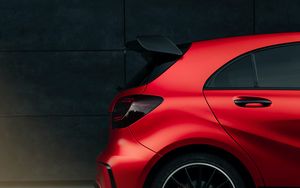 Preview wallpaper mercedes benz, car, side view, red