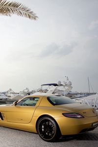 Preview wallpaper mercedes benz, car, style, yellow