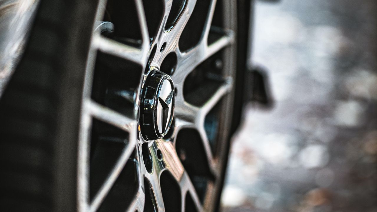 Wallpaper mercedes benz, car, wheel, close, drive