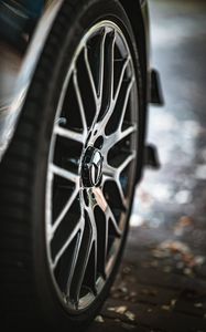 Preview wallpaper mercedes benz, car, wheel, close, drive