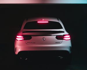 Preview wallpaper mercedes benz gle 350d, mercedes, rear view, headlights