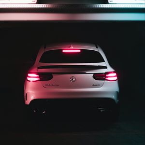 Preview wallpaper mercedes benz gle 350d, mercedes, rear view, headlights