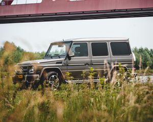 Preview wallpaper mercedes benz, jeep, suv, vehicle, side view