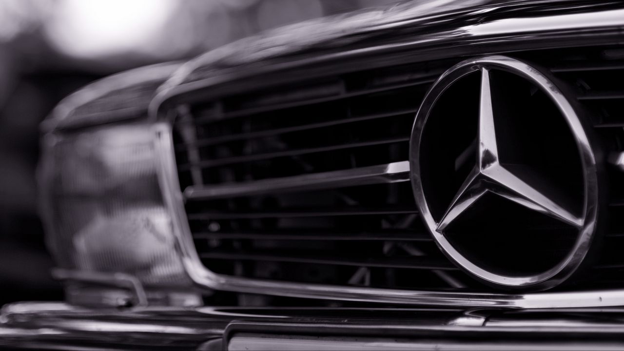 Wallpaper mercedes, car, badge