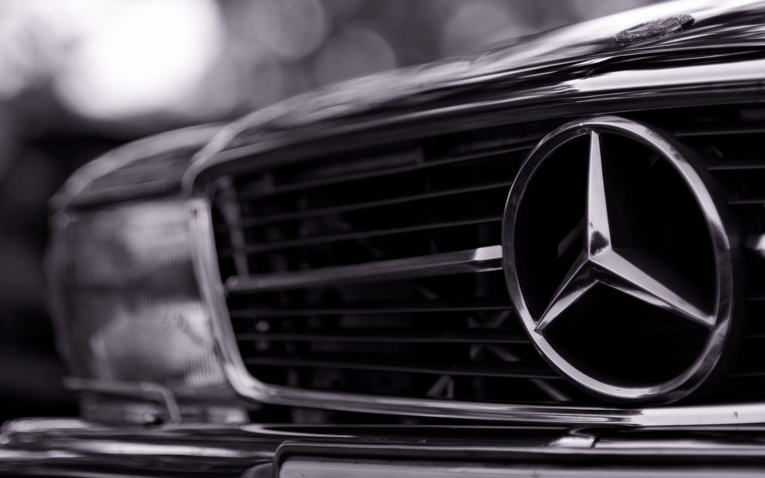 Download wallpaper 2560x1600 mercedes, car, badge widescreen 16:10 hd