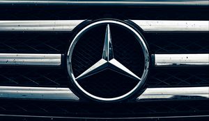 Preview wallpaper mercedes, car, emblem, sign