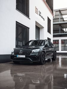 Preview wallpaper mercedes, car, front view, black