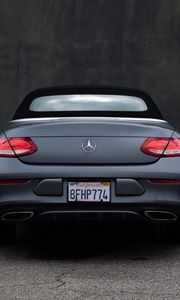 Preview wallpaper mercedes, car, rear view, lights