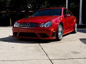 Preview wallpaper mercedes, car, red, parking