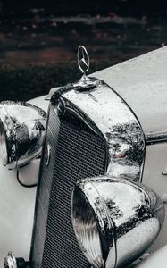 Preview wallpaper mercedes, car, retro, vintage