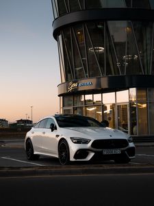 Preview wallpaper mercedes, car, sports car, white