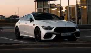 Preview wallpaper mercedes, car, sports car, white