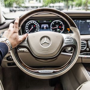 Preview wallpaper mercedes, car, steering wheel, interior