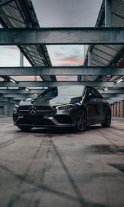 Preview wallpaper mercedes cla, mercedes, car, gray, front view