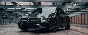 Preview wallpaper mercedes cla, mercedes, car, gray, front view