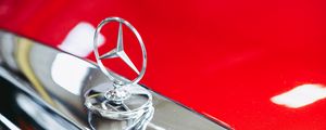 Preview wallpaper mercedes daimler benz 280, mercedes, sign, red