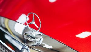 Preview wallpaper mercedes daimler benz 280, mercedes, sign, red