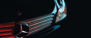 Preview wallpaper mercedes, front bumper, headlight