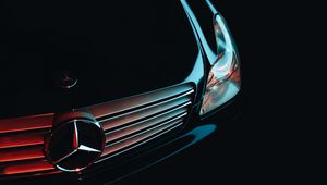 Preview wallpaper mercedes, front bumper, headlight