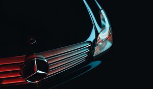 Preview wallpaper mercedes, front bumper, headlight