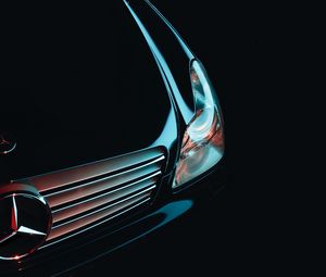 Preview wallpaper mercedes, front bumper, headlight