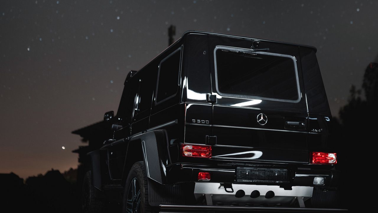 Wallpaper mercedes g500, mercedes, jeep, suv, car, night