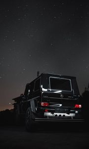 Preview wallpaper mercedes g500, mercedes, jeep, suv, car, night