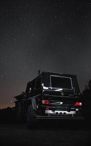 Preview wallpaper mercedes g500, mercedes, jeep, suv, car, night