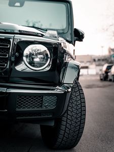 Preview wallpaper mercedes g-class, mercedes, car, black