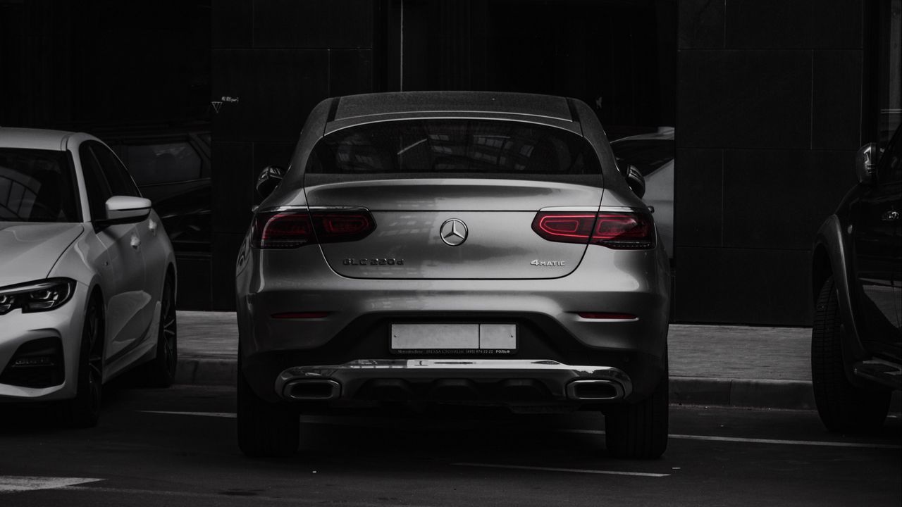 Wallpaper mercedes glc 220d, mercedes, car, rear view