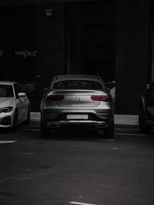 Preview wallpaper mercedes glc 220d, mercedes, car, rear view