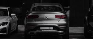 Preview wallpaper mercedes glc 220d, mercedes, car, rear view